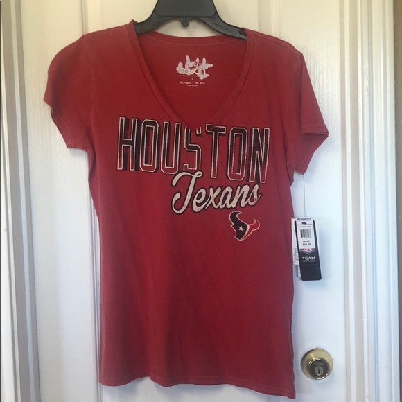 House Texans V-Neck Red T-shirt - Picture 1 of 4
